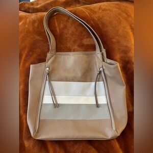RELIC  Brown and Cream Tote Bag
